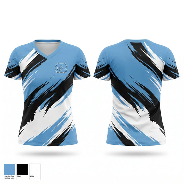 Womens Short Sleeve Vneck Shirt, Huskies, Women's Basketball, Teamtime, Team time, sublimation, custom sports apparel, team uniforms, spirit wear, spiritwear, sports uniforms, custom shirts, team store, custom team store, fundraiser sports, apparel fundraiser