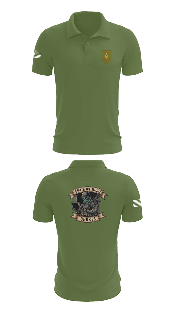 Short Sleeve Performance Polo, 504th GS MICO, , Teamtime, Team time, sublimation, custom sports apparel, team uniforms, spirit wear, spiritwear, sports uniforms, custom shirts, team store, custom team store, fundraiser sports, apparel fundraiser