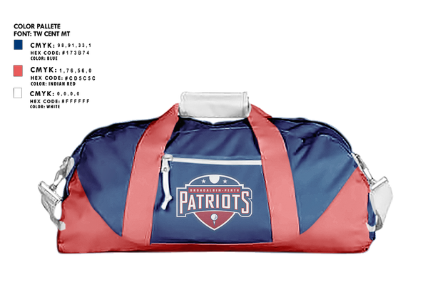 Duffle Bag, BP Patriots Golf, Golf, Teamtime, Team time, sublimation, custom sports apparel, team uniforms, spirit wear, spiritwear, sports uniforms, custom shirts, team store, custom team store, fundraiser sports, apparel fundraiser