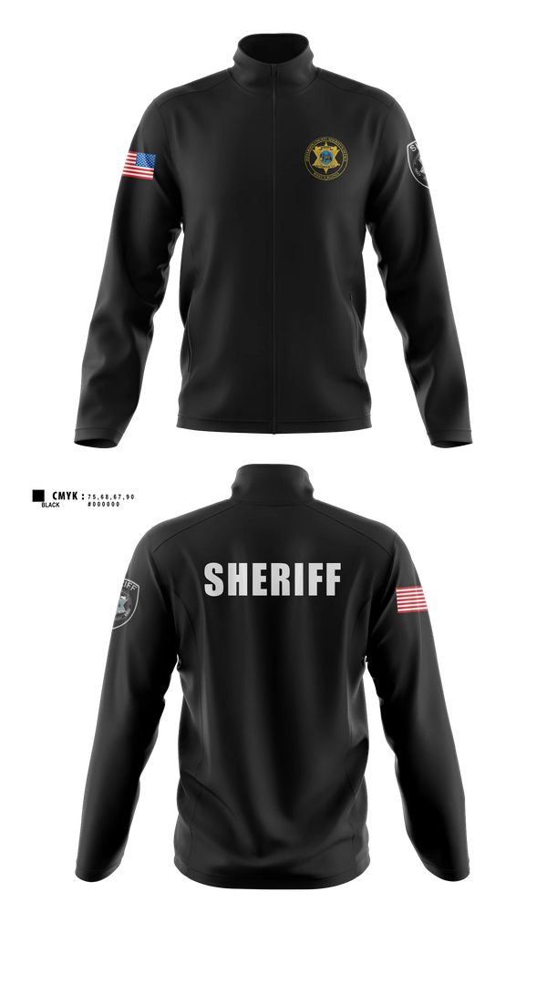 Fleece Jacket, Jefferson County Sheriff's Office, Police, Teamtime, Team time, sublimation, custom sports apparel, team uniforms, spirit wear, spiritwear, sports uniforms, custom shirts, team store, custom team store, fundraiser sports, apparel fundraiser
