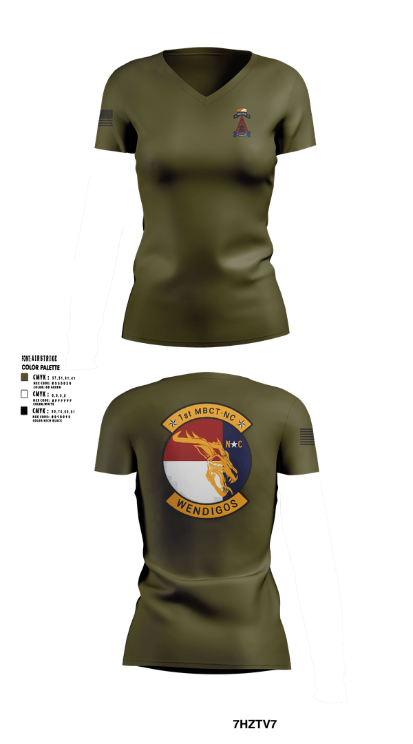 Womens Short Sleeve Vneck Shirt, 1MBCT, Army, Teamtime, Team time, sublimation, custom sports apparel, team uniforms, spirit wear, spiritwear, sports uniforms, custom shirts, team store, custom team store, fundraiser sports, apparel fundraiser