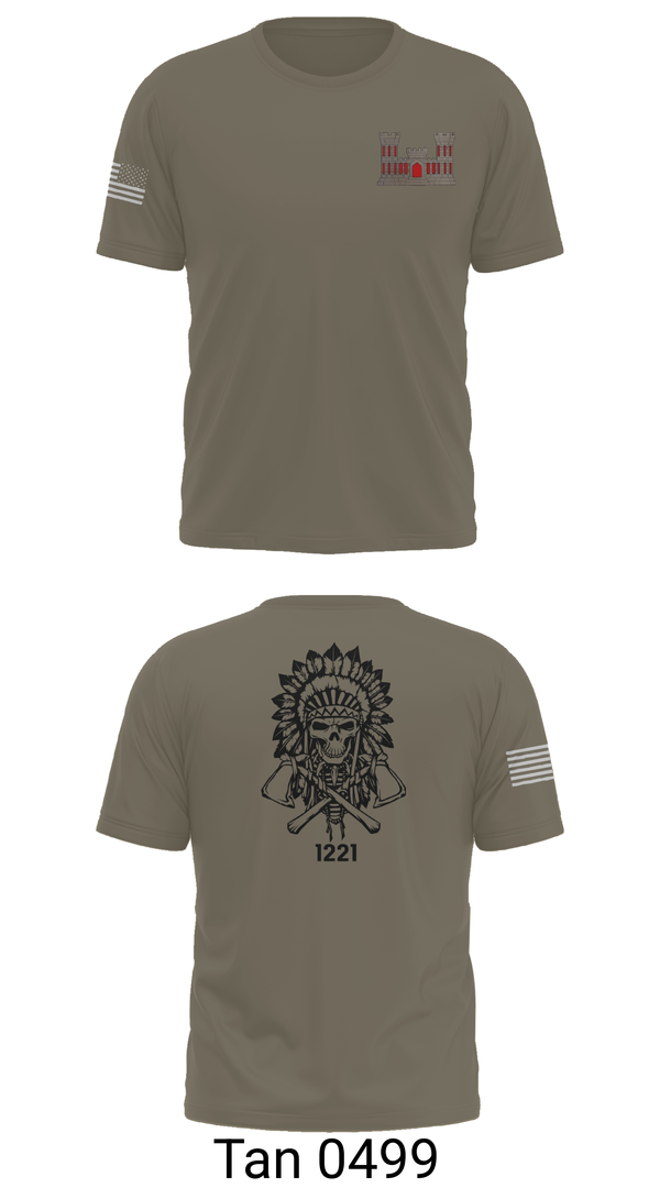 Old School Cotton Feel Shirt, 1221st Route Clearance Co., National Guard, Teamtime, Team time, sublimation, custom sports apparel, team uniforms, spirit wear, spiritwear, sports uniforms, custom shirts, team store, custom team store, fundraiser sports, apparel fundraiser