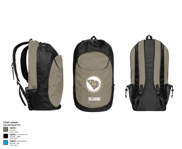 Gear Bag, Scarng, National Guard, Teamtime, Team time, sublimation, custom sports apparel, team uniforms, spirit wear, spiritwear, sports uniforms, custom shirts, team store, custom team store, fundraiser sports, apparel fundraiser