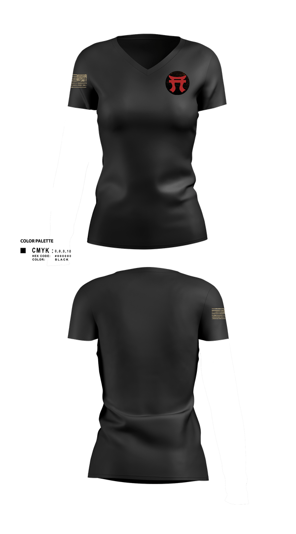 Women's Short Sleeve Vneck Shirt, 187th Iron Rakkasans, Army, Teamtime, Team time, sublimation, custom sports apparel, team uniforms, spirit wear, spiritwear, sports uniforms, custom shirts, team store, custom team store, fundraiser sports, apparel fundraiser