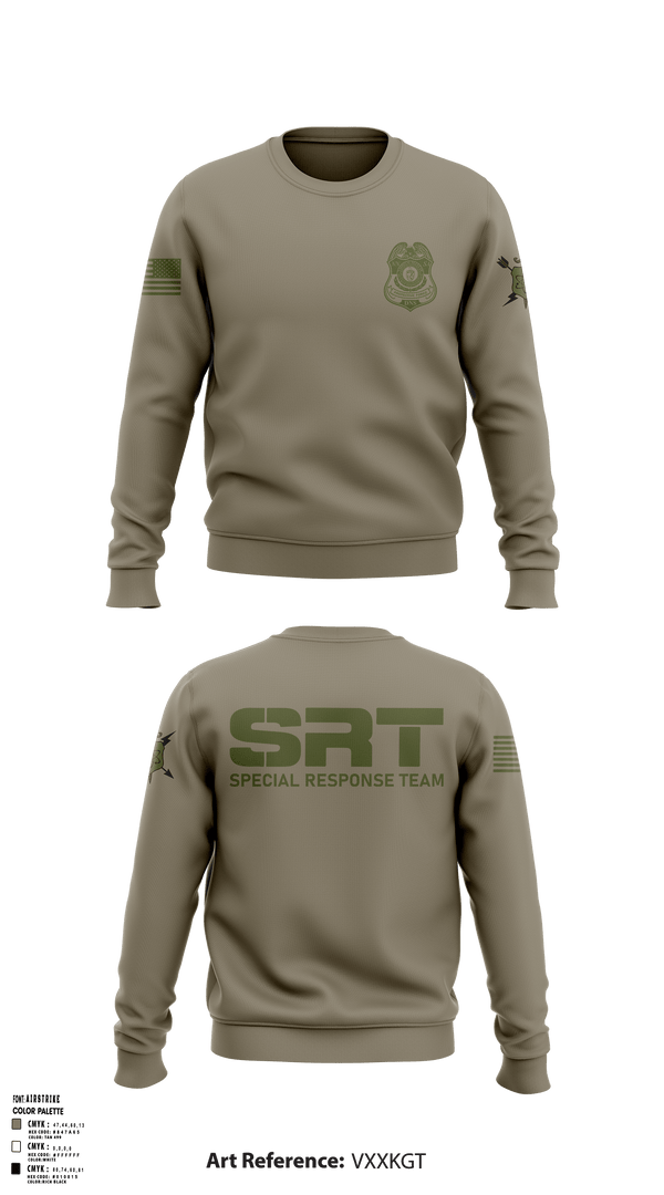 Crew Neck Sweatshirt, NNSS SRT, Police, Teamtime, Team time, sublimation, custom sports apparel, team uniforms, spirit wear, spiritwear, sports uniforms, custom shirts, team store, custom team store, fundraiser sports, apparel fundraiser