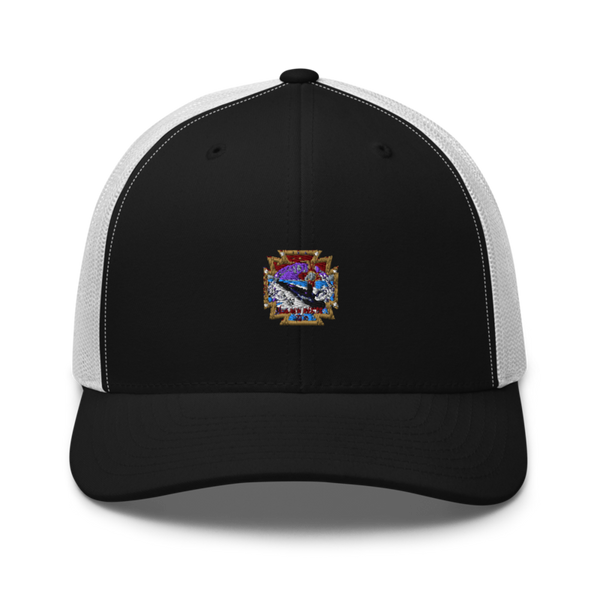 USS New Mexico A-Gang Retro Trucker Hat | Yupoong 6606