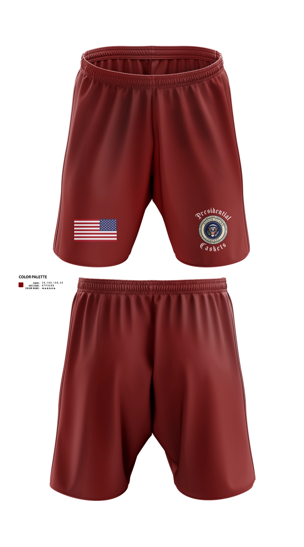 Athletic Shorts With Pockets, Presidential Caskets Platoon, Army, Teamtime, Team time, sublimation, custom sports apparel, team uniforms, spirit wear, spiritwear, sports uniforms, custom shirts, team store, custom team store, fundraiser sports, apparel fundraiser