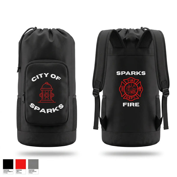 Gear Bag, Sparks Fire Department, Fire Department, Teamtime, Team time, sublimation, custom sports apparel, team uniforms, spirit wear, spiritwear, sports uniforms, custom shirts, team store, custom team store, fundraiser sports, apparel fundraiser