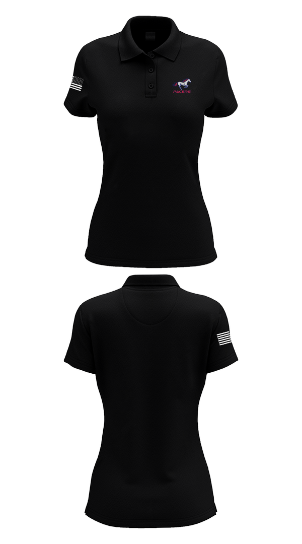 Womens Short Sleeve Performance Polo, Plaza Park Pacers, Spirit Store, Teamtime, Team time, sublimation, custom sports apparel, team uniforms, spirit wear, spiritwear, sports uniforms, custom shirts, team store, custom team store, fundraiser sports, apparel fundraiser