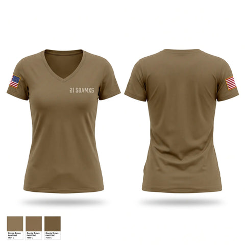 Womens Short Sleeve Vneck Shirt, 21 SOAMXS, Air Force, Teamtime, Team time, sublimation, custom sports apparel, team uniforms, spirit wear, spiritwear, sports uniforms, custom shirts, team store, custom team store, fundraiser sports, apparel fundraiser