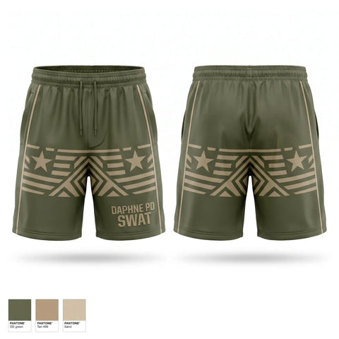 Athletic Shorts With Pockets, Daphne PD SWAT, Police, Teamtime, Team time, sublimation, custom sports apparel, team uniforms, spirit wear, spiritwear, sports uniforms, custom shirts, team store, custom team store, fundraiser sports, apparel fundraiser