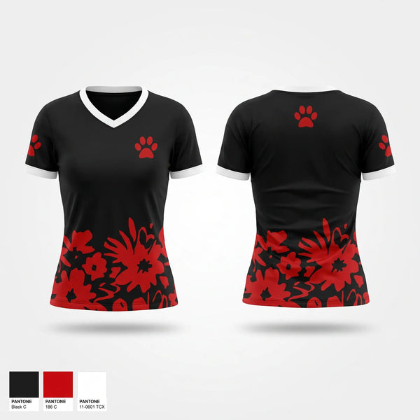 Womens Short Sleeve Vneck Shirt, Chargers, Field Hockey, Teamtime, Team time, sublimation, custom sports apparel, team uniforms, spirit wear, spiritwear, sports uniforms, custom shirts, team store, custom team store, fundraiser sports, apparel fundraiser
