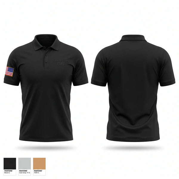 Short Sleeve Performance Polo, Sublette County EMS, EMS/EMT, Teamtime, Team time, sublimation, custom sports apparel, team uniforms, spirit wear, spiritwear, sports uniforms, custom shirts, team store, custom team store, fundraiser sports, apparel fundraiser