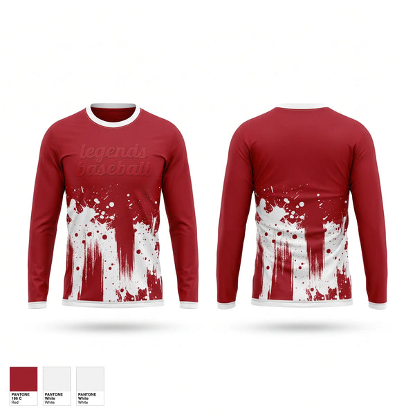 Long Sleeve Performance Shirt, legends baseball, Baseball, Teamtime, Team time, sublimation, custom sports apparel, team uniforms, spirit wear, spiritwear, sports uniforms, custom shirts, team store, custom team store, fundraiser sports, apparel fundraiser