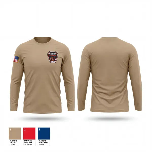 Long Sleeve Performance Shirt, Springfield Volunteer Fire Dept., Fire Department, Teamtime, Team time, sublimation, custom sports apparel, team uniforms, spirit wear, spiritwear, sports uniforms, custom shirts, team store, custom team store, fundraiser sports, apparel fundraiser