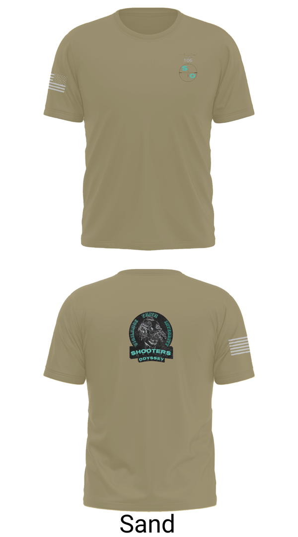 Old School Cotton Feel Shirt, Shooters odyssey, National Guard, Teamtime, Team time, sublimation, custom sports apparel, team uniforms, spirit wear, spiritwear, sports uniforms, custom shirts, team store, custom team store, fundraiser sports, apparel fundraiser