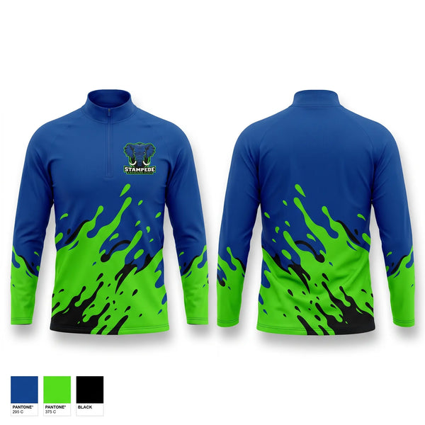 Quarter Zip Jacket, Stampede, Wrestling, Teamtime, Team time, sublimation, custom sports apparel, team uniforms, spirit wear, spiritwear, sports uniforms, custom shirts, team store, custom team store, fundraiser sports, apparel fundraiser