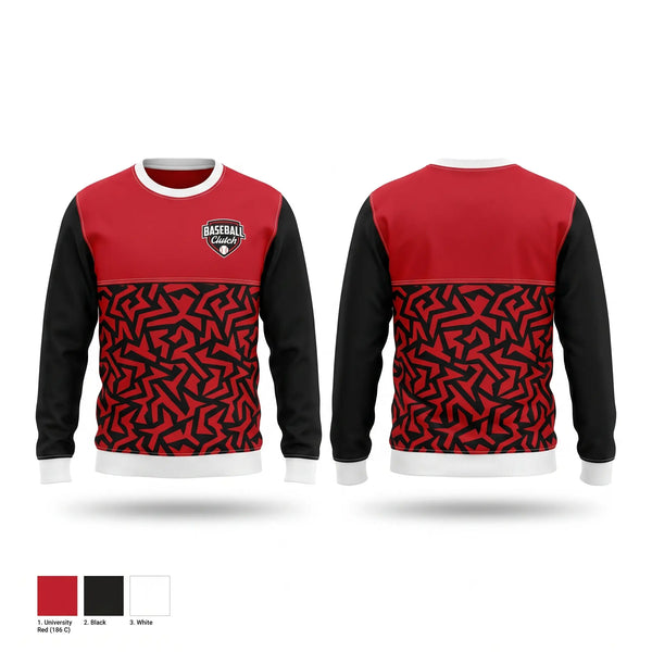 Crew Neck Sweatshirt, Clutch, Baseball, Teamtime, Team time, sublimation, custom sports apparel, team uniforms, spirit wear, spiritwear, sports uniforms, custom shirts, team store, custom team store, fundraiser sports, apparel fundraiser