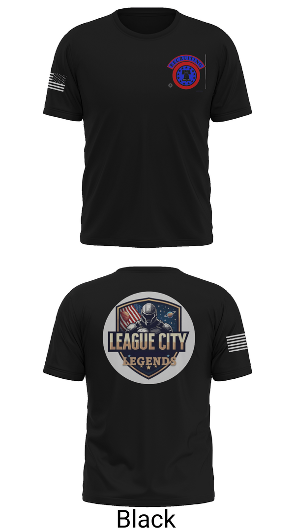 Old School Cotton Feel Shirt, LEAGUE CITY RECRUITING, Army, Teamtime, Team time, sublimation, custom sports apparel, team uniforms, spirit wear, spiritwear, sports uniforms, custom shirts, team store, custom team store, fundraiser sports, apparel fundraiser