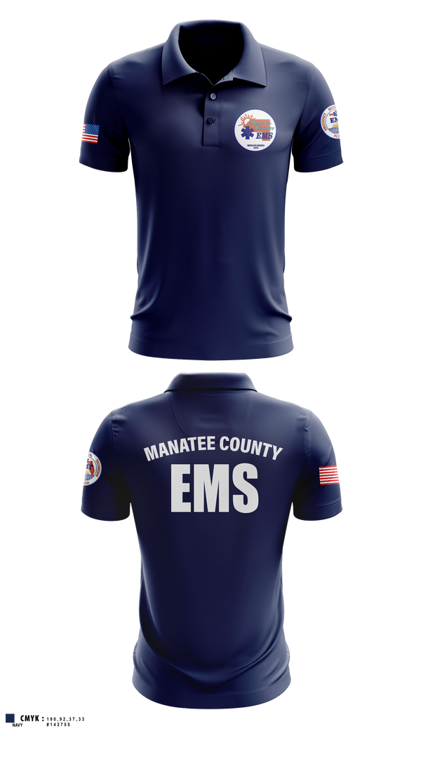 Short Sleeve Performance Polo, Manatee County EMS, EMS/EMT, Teamtime, Team time, sublimation, custom sports apparel, team uniforms, spirit wear, spiritwear, sports uniforms, custom shirts, team store, custom team store, fundraiser sports, apparel fundraiser
