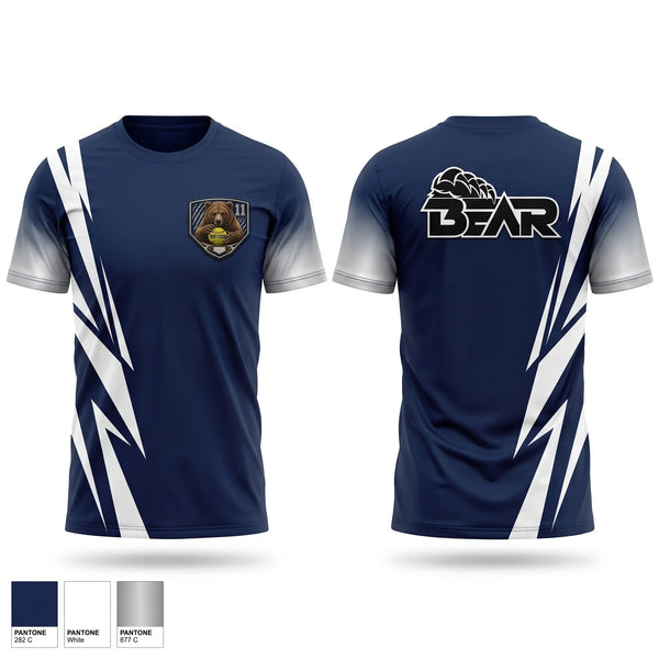 Short Sleeve Performance Shirt, The Bear, Softball, Teamtime, Team time, sublimation, custom sports apparel, team uniforms, spirit wear, spiritwear, sports uniforms, custom shirts, team store, custom team store, fundraiser sports, apparel fundraiser