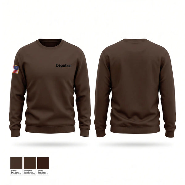 Crew Neck Sweatshirt, Deputies, Police, Teamtime, Team time, sublimation, custom sports apparel, team uniforms, spirit wear, spiritwear, sports uniforms, custom shirts, team store, custom team store, fundraiser sports, apparel fundraiser