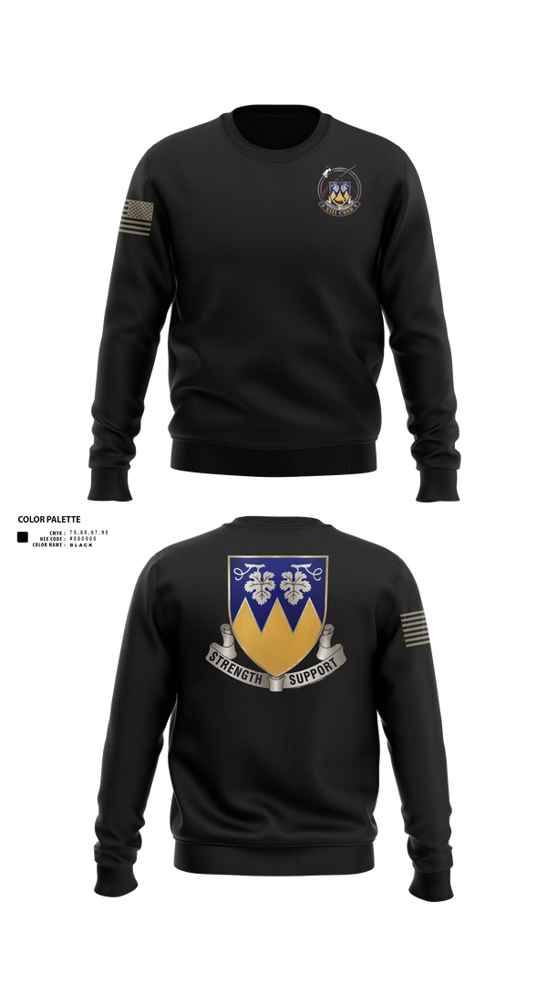 Crew Neck Sweatshirt, 513th Transportation Company, Army, Teamtime, Team time, sublimation, custom sports apparel, team uniforms, spirit wear, spiritwear, sports uniforms, custom shirts, team store, custom team store, fundraiser sports, apparel fundraiser