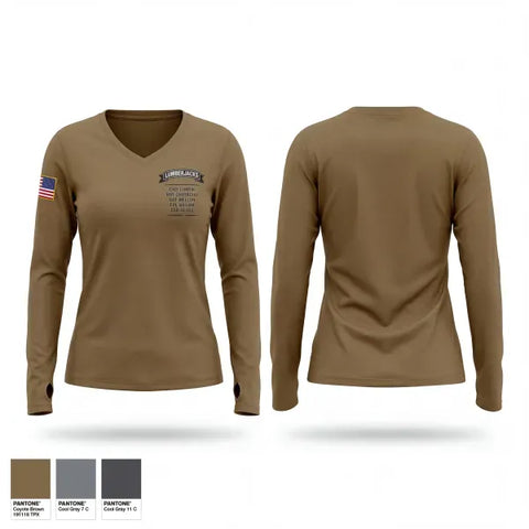 Womens Long Sleeve Vneck Shirt, DPICC, Army, Teamtime, Team time, sublimation, custom sports apparel, team uniforms, spirit wear, spiritwear, sports uniforms, custom shirts, team store, custom team store, fundraiser sports, apparel fundraiser