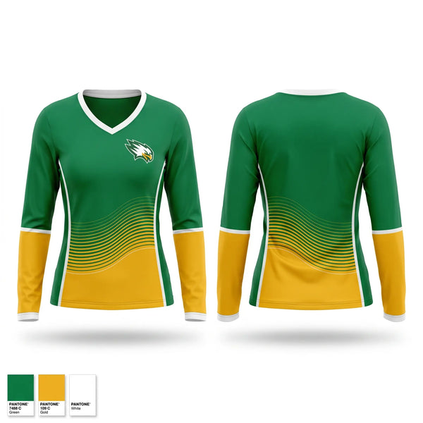 Womens Long Sleeve Vneck Shirt, Seneca Valley, Men's Basketball, Teamtime, Team time, sublimation, custom sports apparel, team uniforms, spirit wear, spiritwear, sports uniforms, custom shirts, team store, custom team store, fundraiser sports, apparel fundraiser
