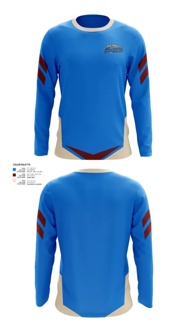 Long Sleeve Performance Shirt, Softball ShaunaS, Softball, Teamtime, Team time, sublimation, custom sports apparel, team uniforms, spirit wear, spiritwear, sports uniforms, custom shirts, team store, custom team store, fundraiser sports, apparel fundraiser