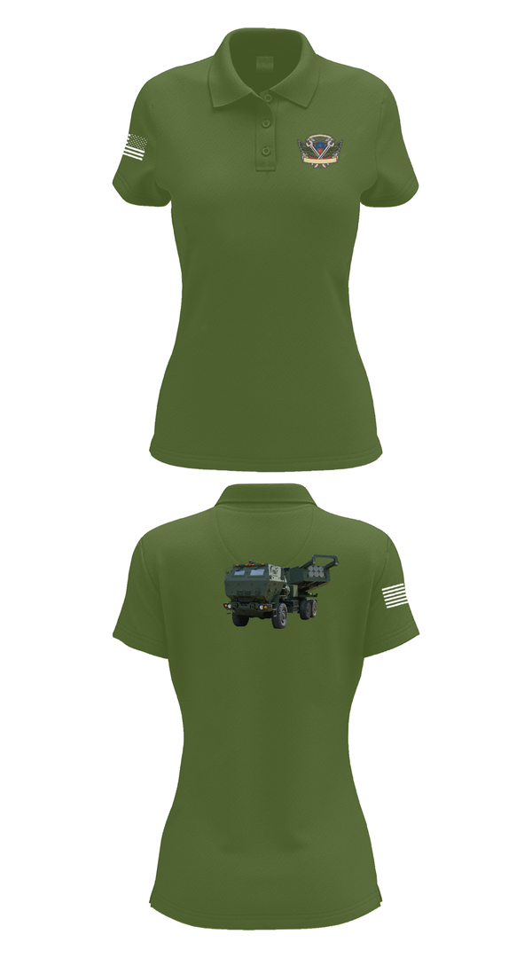 Womens Short Sleeve Performance Polo, 182nd Field Artillery, Army, Teamtime, Team time, sublimation, custom sports apparel, team uniforms, spirit wear, spiritwear, sports uniforms, custom shirts, team store, custom team store, fundraiser sports, apparel fundraiser