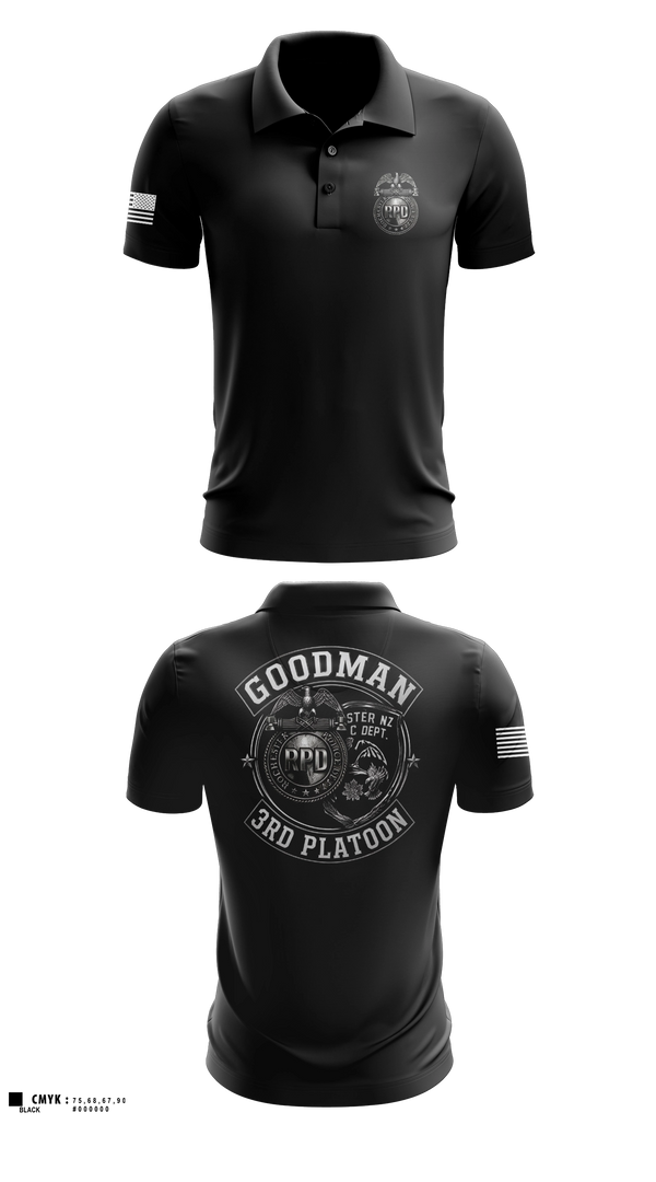 Short Sleeve Performance Polo, RPD, Police, Teamtime, Team time, sublimation, custom sports apparel, team uniforms, spirit wear, spiritwear, sports uniforms, custom shirts, team store, custom team store, fundraiser sports, apparel fundraiser