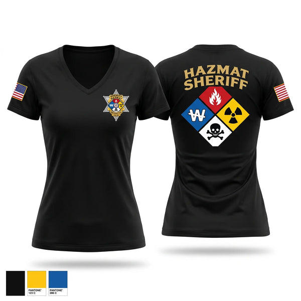 Womens Short Sleeve Vneck Shirt, Arapahoe County Sheriff HazMat, Police, Teamtime, Team time, sublimation, custom sports apparel, team uniforms, spirit wear, spiritwear, sports uniforms, custom shirts, team store, custom team store, fundraiser sports, apparel fundraiser