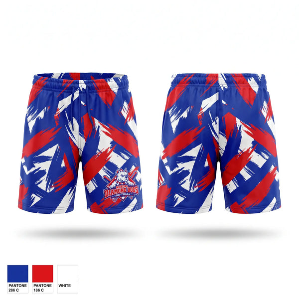 Athletic Shorts With Pockets, NorCal Diamond Dogs, Softball, Teamtime, Team time, sublimation, custom sports apparel, team uniforms, spirit wear, spiritwear, sports uniforms, custom shirts, team store, custom team store, fundraiser sports, apparel fundraiser