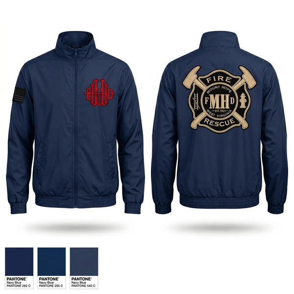 Windbreaker, Mount Hope Fire Department, Fire Department, Teamtime, Team time, sublimation, custom sports apparel, team uniforms, spirit wear, spiritwear, sports uniforms, custom shirts, team store, custom team store, fundraiser sports, apparel fundraiser