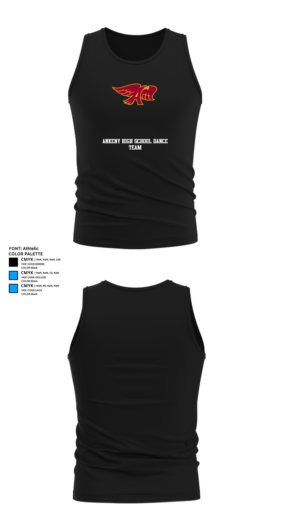 Tank Top, Ankeny High School Dance Team, Spirit Store, Teamtime, Team time, sublimation, custom sports apparel, team uniforms, spirit wear, spiritwear, sports uniforms, custom shirts, team store, custom team store, fundraiser sports, apparel fundraiser