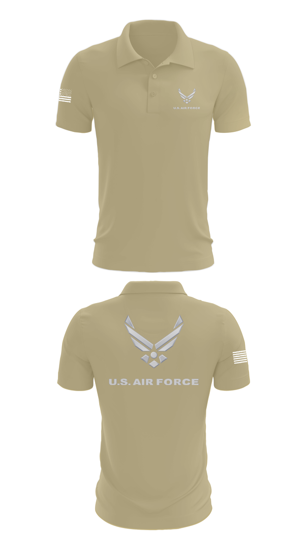 Short Sleeve Performance Polo, USAF Volunteer, Air Force, Teamtime, Team time, sublimation, custom sports apparel, team uniforms, spirit wear, spiritwear, sports uniforms, custom shirts, team store, custom team store, fundraiser sports, apparel fundraiser
