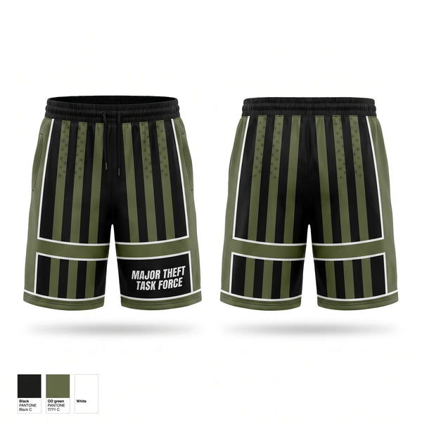 Athletic Shorts With Pockets, Major Theft Task Force, Police, Teamtime, Team time, sublimation, custom sports apparel, team uniforms, spirit wear, spiritwear, sports uniforms, custom shirts, team store, custom team store, fundraiser sports, apparel fundraiser