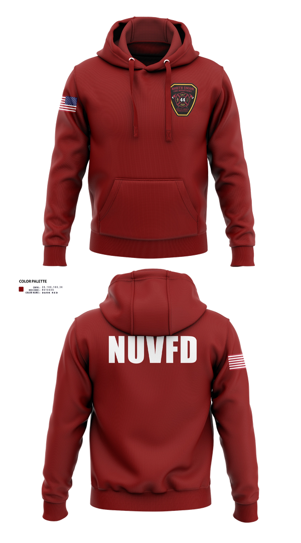 Hoodie, North Union TWP VFD, Fire Department, Teamtime, Team time, sublimation, custom sports apparel, team uniforms, spirit wear, spiritwear, sports uniforms, custom shirts, team store, custom team store, fundraiser sports, apparel fundraiser