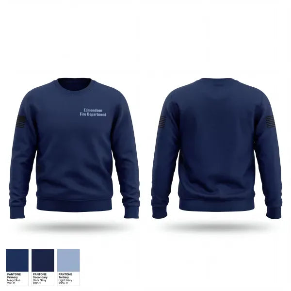 Crew Neck Sweatshirt, Edmondson Fire Department, Fire Department, Teamtime, Team time, sublimation, custom sports apparel, team uniforms, spirit wear, spiritwear, sports uniforms, custom shirts, team store, custom team store, fundraiser sports, apparel fundraiser