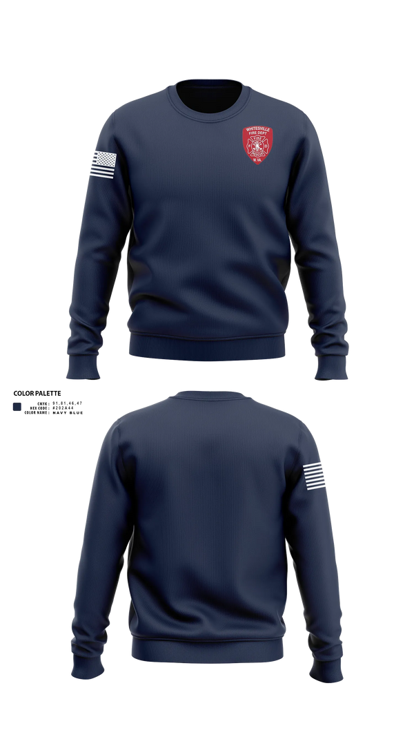 Crew Neck Sweatshirt, Whitesville Fire Department, Fire Department, Teamtime, Team time, sublimation, custom sports apparel, team uniforms, spirit wear, spiritwear, sports uniforms, custom shirts, team store, custom team store, fundraiser sports, apparel fundraiser
