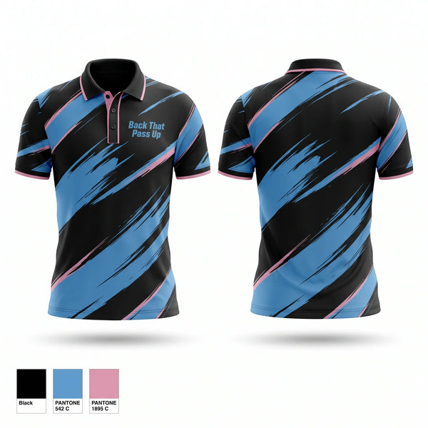 Short Sleeve Performance Polo, Back That Pass Up, Men's Volleyball, Teamtime, Team time, sublimation, custom sports apparel, team uniforms, spirit wear, spiritwear, sports uniforms, custom shirts, team store, custom team store, fundraiser sports, apparel fundraiser