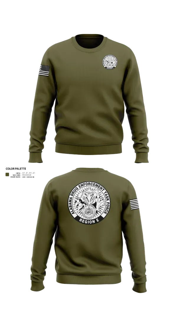 Crew Neck Sweatshirt, Alabama Drug Enforcement Task Force, Police, Teamtime, Team time, sublimation, custom sports apparel, team uniforms, spirit wear, spiritwear, sports uniforms, custom shirts, team store, custom team store, fundraiser sports, apparel fundraiser