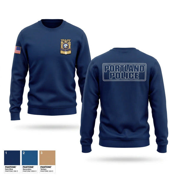 Crew Neck Sweatshirt, Portland Police Bureau, Police, Teamtime, Team time, sublimation, custom sports apparel, team uniforms, spirit wear, spiritwear, sports uniforms, custom shirts, team store, custom team store, fundraiser sports, apparel fundraiser