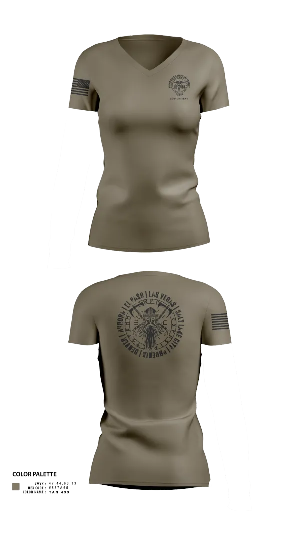 Womens Short Sleeve Vneck Shirt, Denver MRCO, , Teamtime, Team time, sublimation, custom sports apparel, team uniforms, spirit wear, spiritwear, sports uniforms, custom shirts, team store, custom team store, fundraiser sports, apparel fundraiser