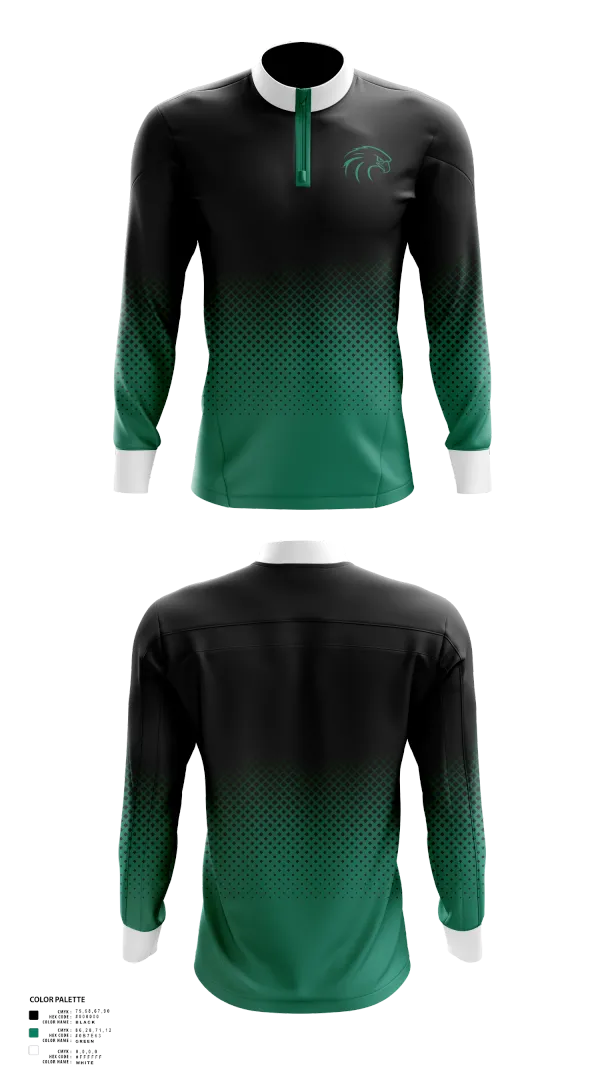 Quarter Zip Jacket, NSU Riverhawks Football, , Teamtime, Team time, sublimation, custom sports apparel, team uniforms, spirit wear, spiritwear, sports uniforms, custom shirts, team store, custom team store, fundraiser sports, apparel fundraiser
