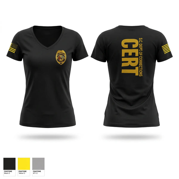 Womens Short Sleeve Vneck Shirt, LCI CERT, Police, Teamtime, Team time, sublimation, custom sports apparel, team uniforms, spirit wear, spiritwear, sports uniforms, custom shirts, team store, custom team store, fundraiser sports, apparel fundraiser
