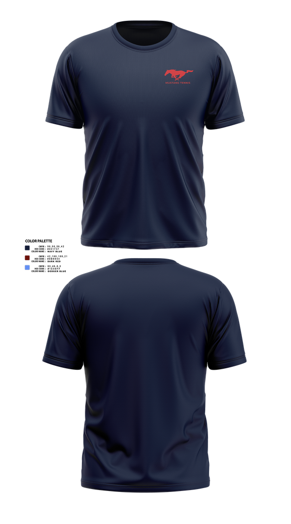 Short Sleeve Performance Shirt, Tulare Western Mustangs, Tennis, Teamtime, Team time, sublimation, custom sports apparel, team uniforms, spirit wear, spiritwear, sports uniforms, custom shirts, team store, custom team store, fundraiser sports, apparel fundraiser
