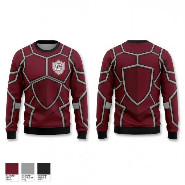 Crew Neck Sweatshirt, Carver Crusaders Field Hockey, Field Hockey, Teamtime, Team time, sublimation, custom sports apparel, team uniforms, spirit wear, spiritwear, sports uniforms, custom shirts, team store, custom team store, fundraiser sports, apparel fundraiser