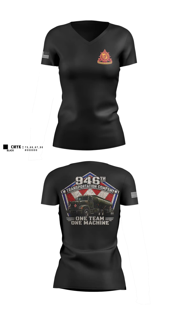 Womens Short Sleeve Vneck Shirt, 946th TC, Army, Teamtime, Team time, sublimation, custom sports apparel, team uniforms, spirit wear, spiritwear, sports uniforms, custom shirts, team store, custom team store, fundraiser sports, apparel fundraiser